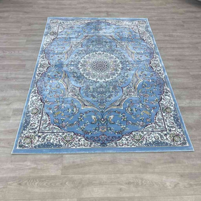 Turkish Dream Carpet Classic Thick Soft ODT97A Sky Blue Size 100*200