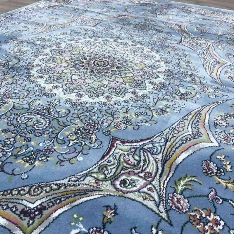 Turkish Dream Carpet Classic Thick Soft ODT97A Sky Blue Size 100*200