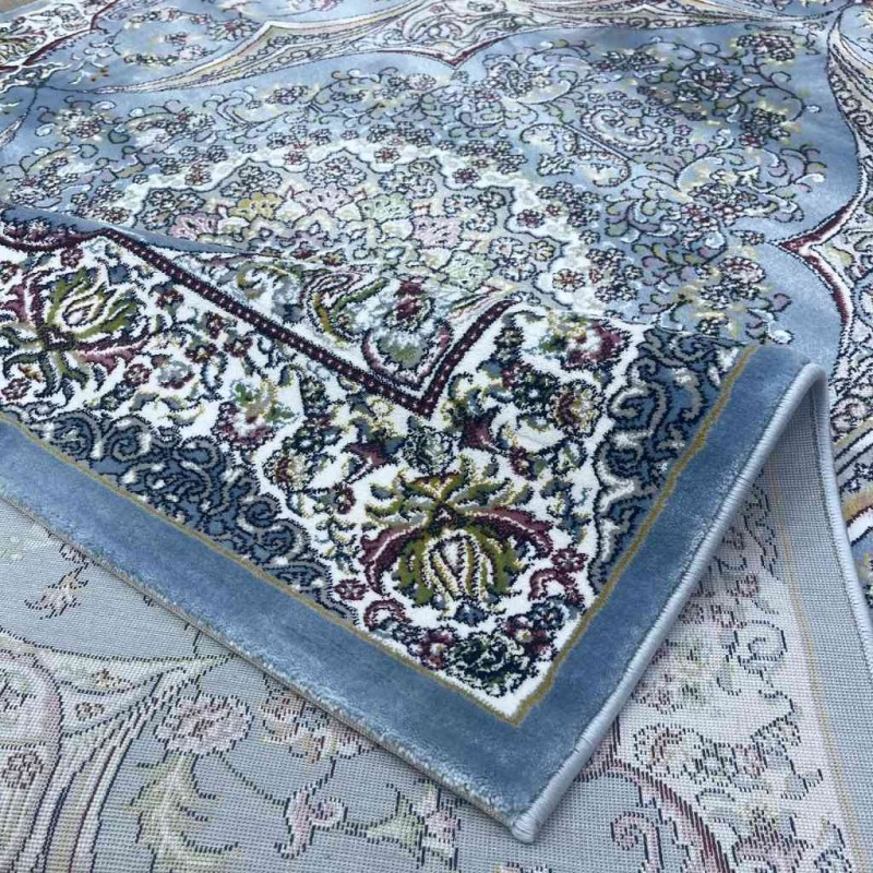 Turkish Dream Carpet Classic Thick Soft ODT97A Sky Blue Size 100*200
