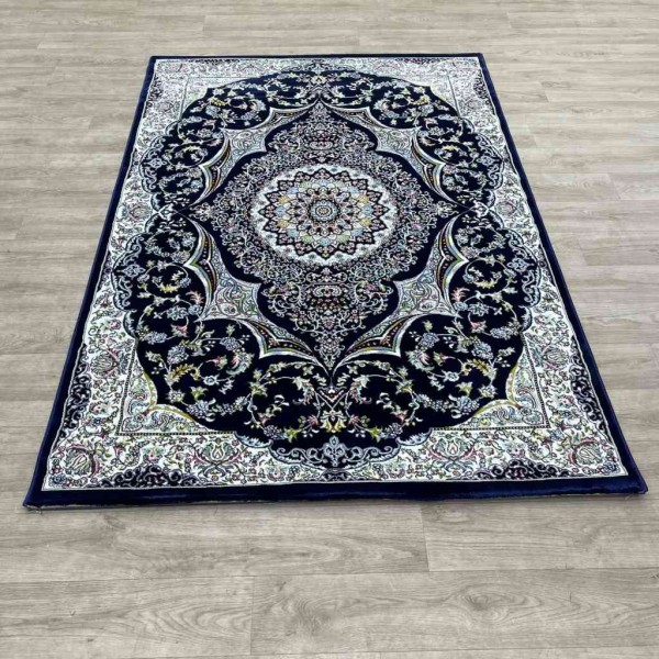 Turkish Dream Carpet Classic Thick Soft ODT97A Navy Blue Size 100*300