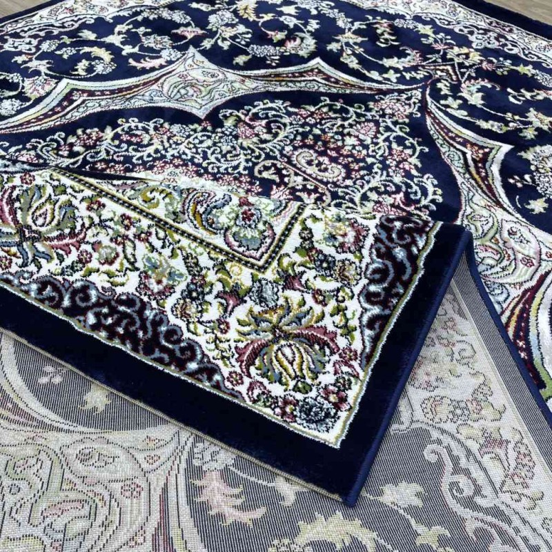 سجاد تركي احلامي كلاسيك سميك ناعم ODT97A كحلي مقاس 400*500