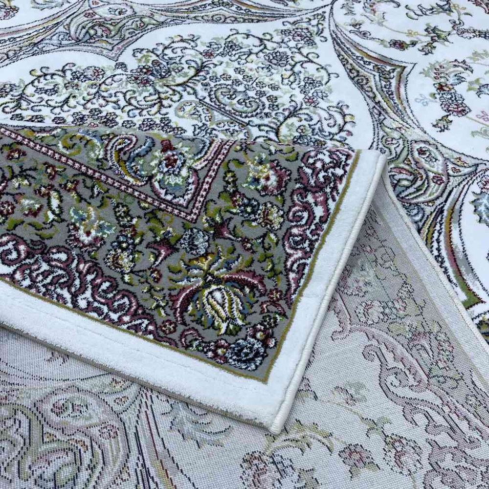 سجاد تركي احلامي كلاسيك سميك ناعم ODT97A ابيض مقاس 100*200