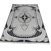 Turkish rug Bionkla BN102A gray navy size 100*300
