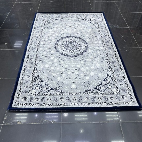 Turkish Venice carpet 5022A Navy grey color size 150*220