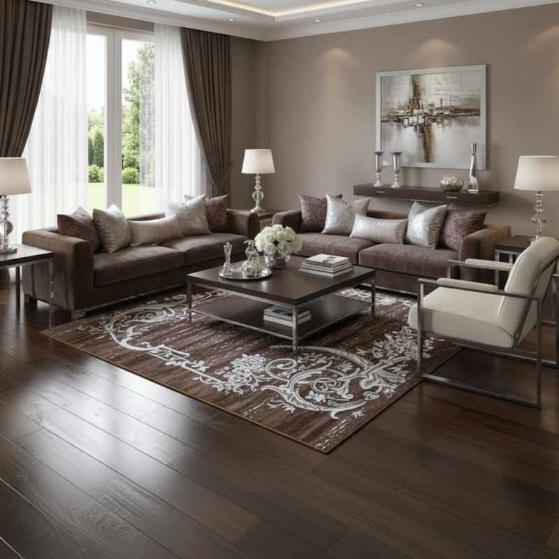 JANAN Turkish Modern Rugs S1014 CAPUCHINO size 300*400
