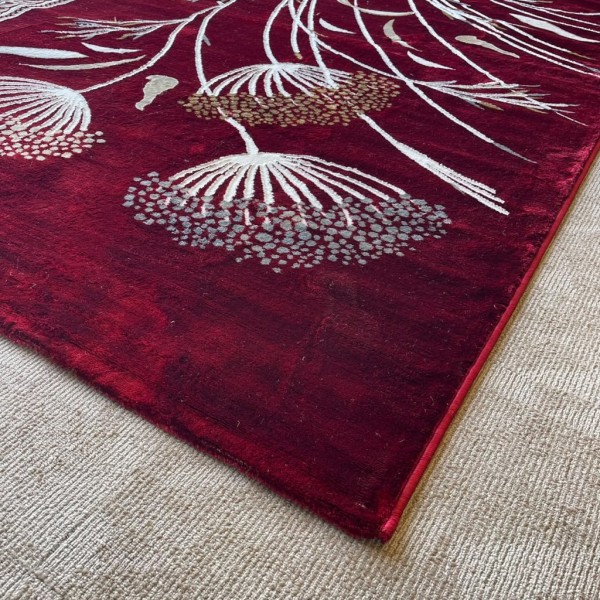 JANAN Turkish Modern Rugs S1015 BURGUNDY size 100*300