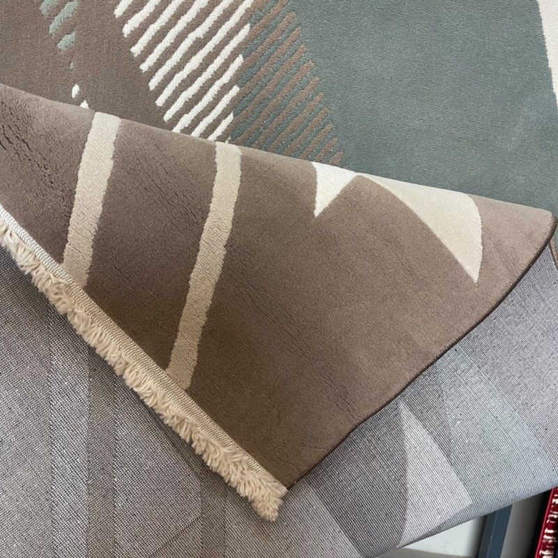 LAWUNING Turkish Designer Rugs A0058 BROWN COKEN Round size 150*150
