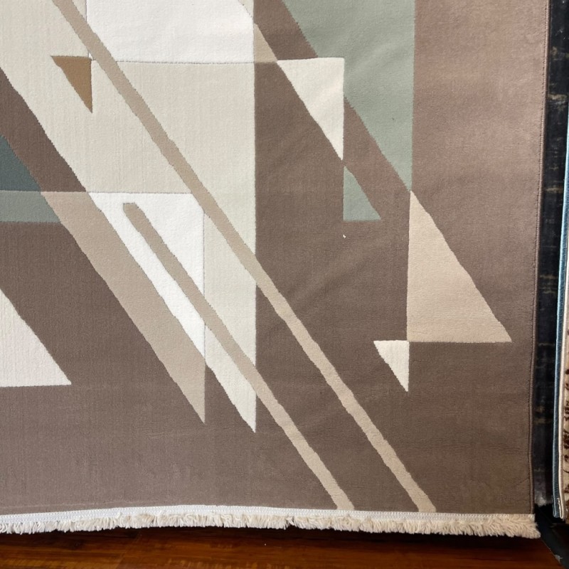 LAWUNING Turkish Designer Rugs A0058 BROWN COKEN Round size 150*150