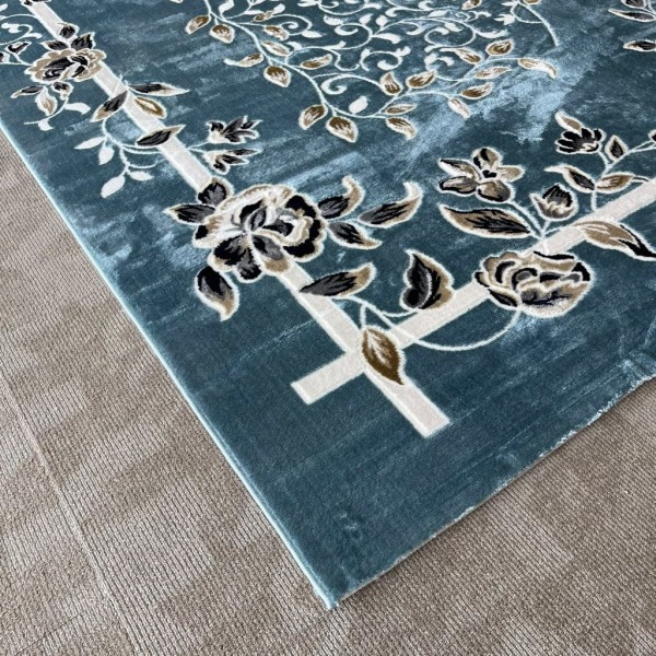 سجاد كلاسيك مالمو تركي S1019 سماوي مقاس 50*80