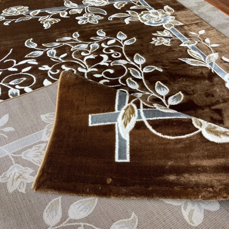 سجاد كلاسيك مالمو تركي S1019 كابتشينو مقاس 300*400