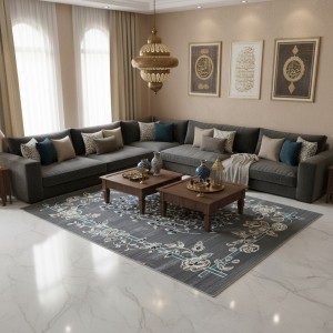 سجاد كلاسيك مالمو تركي S1019 رصاصي مقاس 80*150