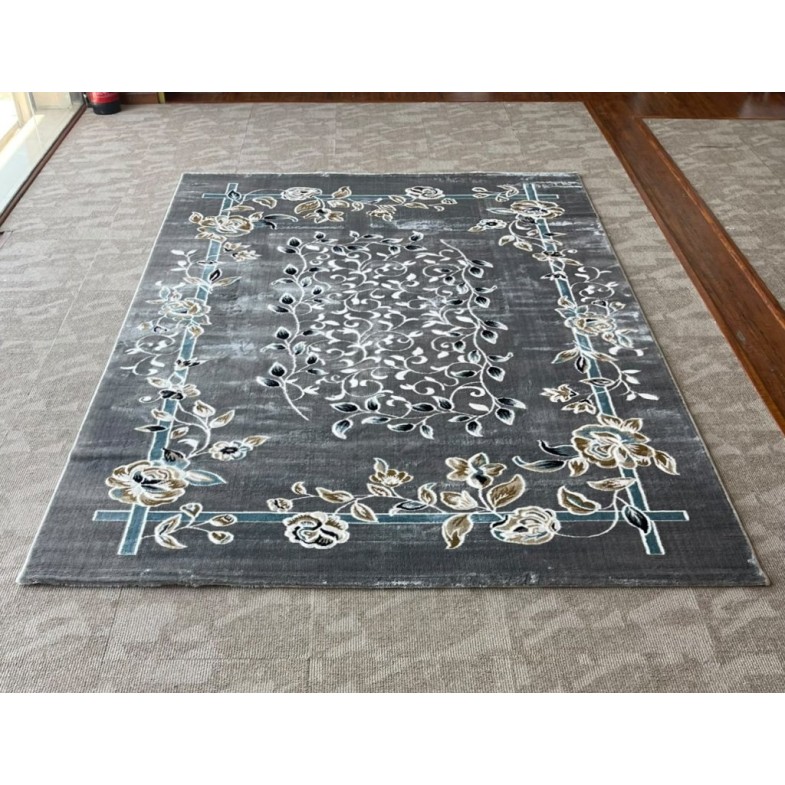 سجاد كلاسيك مالمو تركي S1019 رصاصي مقاس 150*220