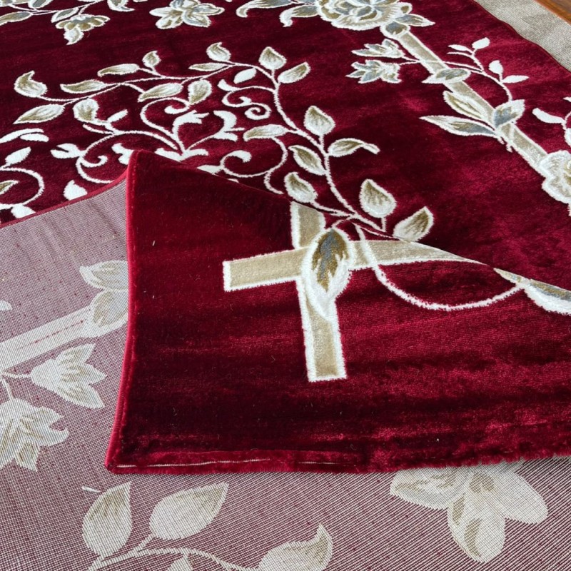 سجاد كلاسيك مالمو تركي S1019 عنابي مقاس 300*400