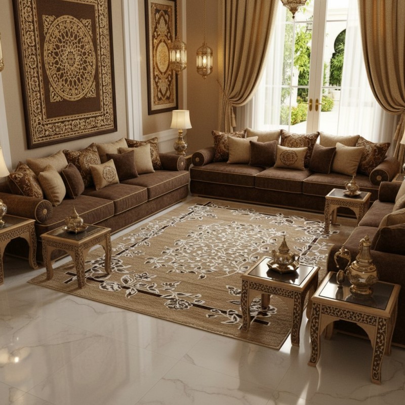 سجاد كلاسيك مالمو تركي S1019 فيزون مقاس 50*80