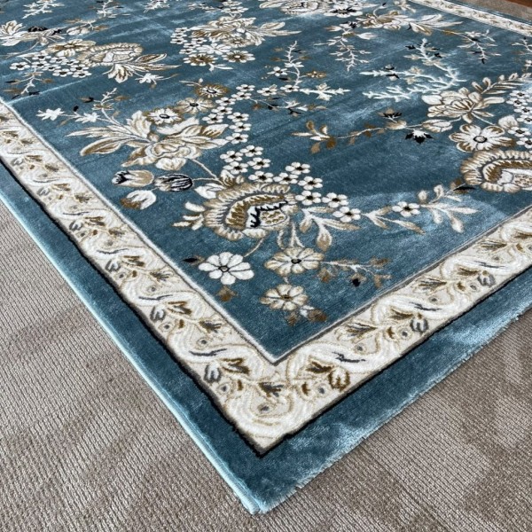 MALMO Turkish classic Rugs S1020 blue size 100*200