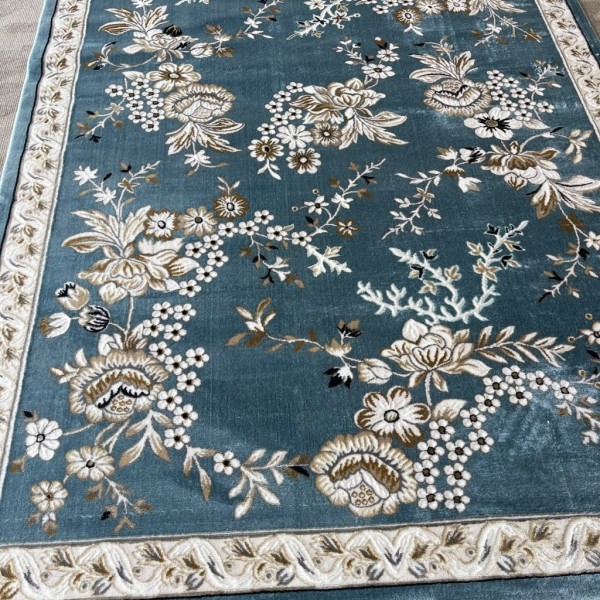MALMO Turkish classic Rugs S1020 blue size 100*200