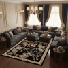 MALMO Turkish classic Rugs S1020 NAVY size 100*300