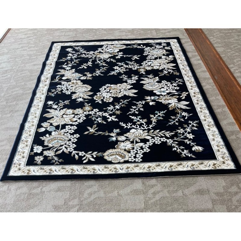 سجاد كلاسيك مالمو تركي S1020 كحلي مقاس 50*80
