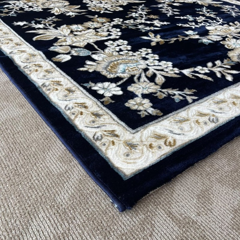 سجاد كلاسيك مالمو تركي S1020 كحلي مقاس 50*80