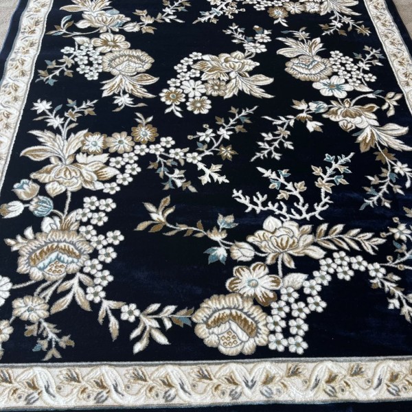 MALMO Turkish classic Rugs S1020 NAVY size 100*300