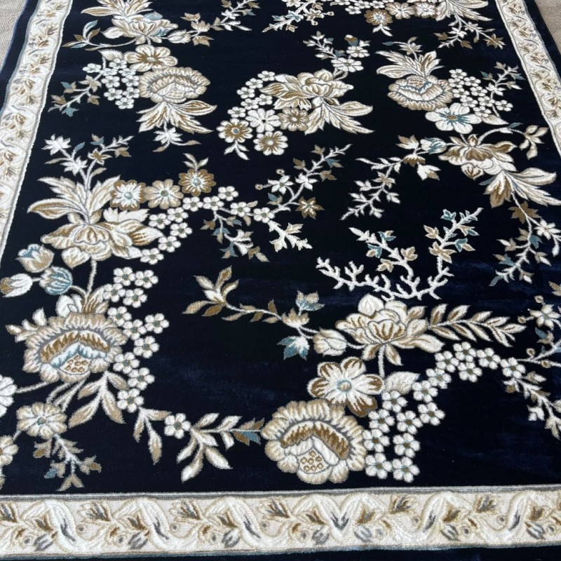 سجاد كلاسيك مالمو تركي S1020 كحلي مقاس 50*80