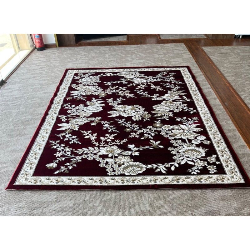 سجاد كلاسيك مالمو تركي S1020 عنابي مقاس 300*400