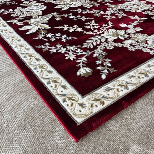 MALMO Turkish classic Rugs S1020 BURGUNDY size 200*300