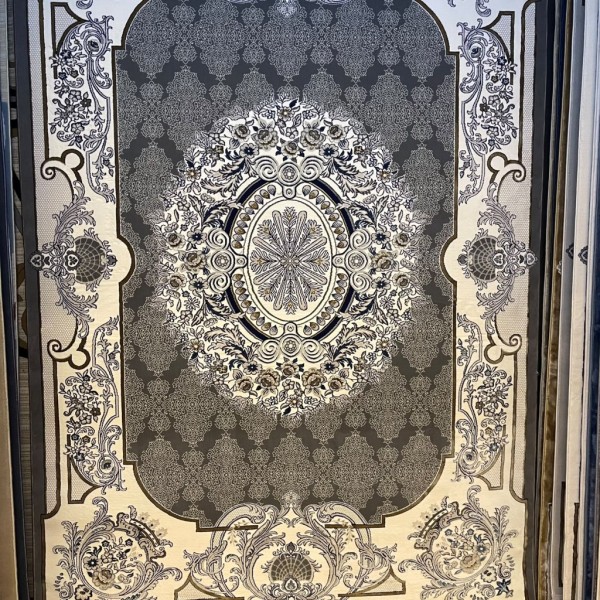 سجادة رازانا تركية 36262A رصاصي غامق مقاس 80*150
