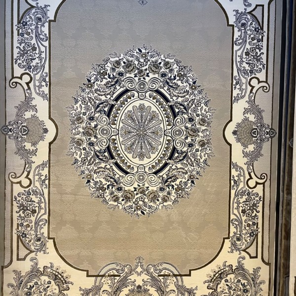 سجادة رازانا تركية 36262A رصاصي فاتح مقاس 250*350