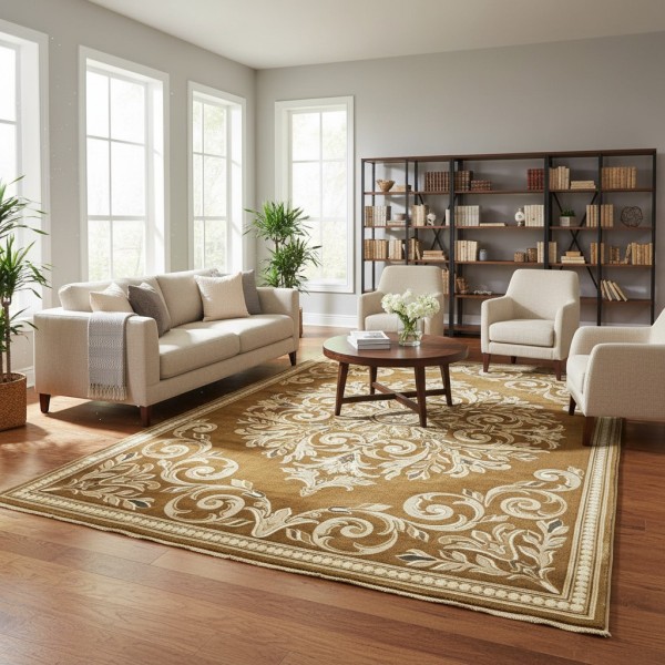 RINAS Turkish Carpet 36262A BROWN Size 50*80
