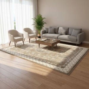 RINAS Turkish Carpet 41152A BEIGE Size 80*150