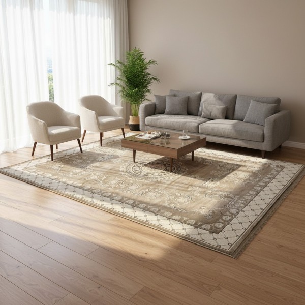 RINAS Turkish Carpet 41152A BEIGE Size 80*150