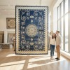 RINAS Turkish Carpet 41152A BLUE Size 250*350