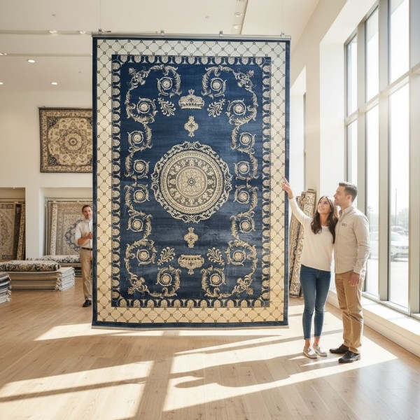 RINAS Turkish Carpet 41152A BLUE Size 250*350