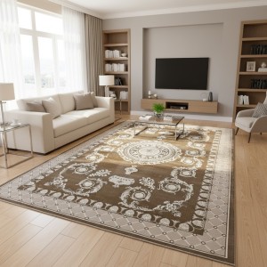 RINAS Turkish Carpet 41152A BROWN Size 100*300