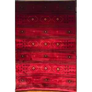 Turkish Bukhari Super Afghani Rug 07381 Red Size 300*400