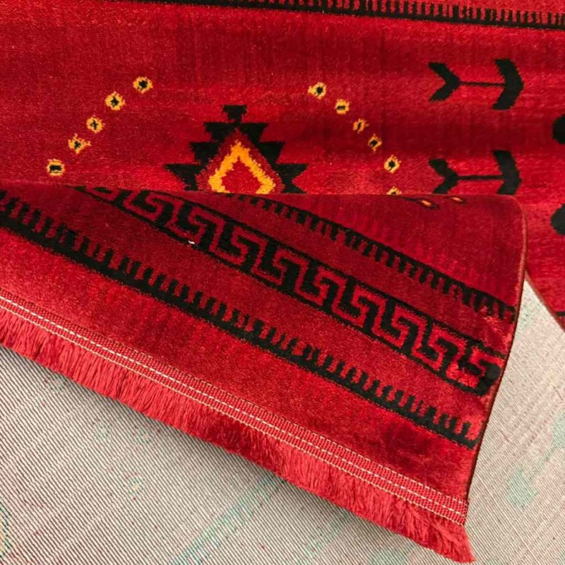 سجاد تركي بخارى سوبر افغاني 07381 احمر مقاس 400*600