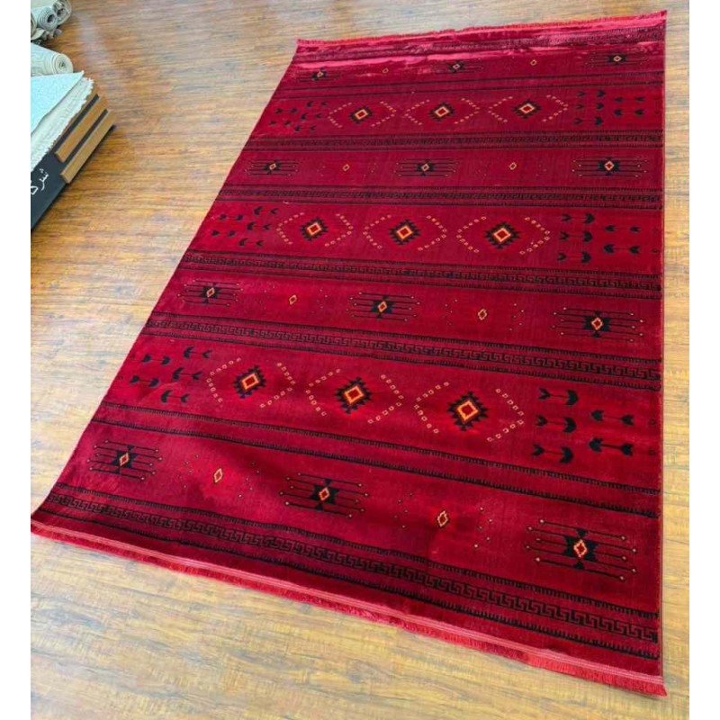 سجاد تركي بخارى سوبر افغاني 07381 احمر مقاس 400*600