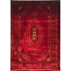 Turkish Bukhari Super Afghani Rug RFG4541 Red Size 400*500