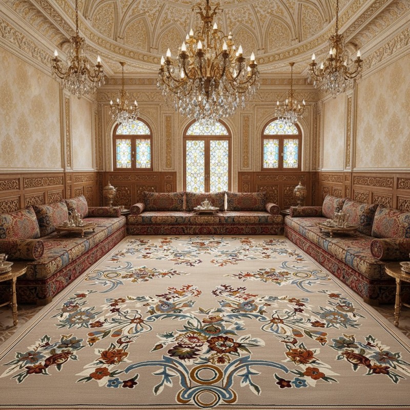 Turkish Super German Carpet F498A Beige Size 300*400