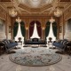 Turkish Super German Carpet F498A Beige Round Size 150*150