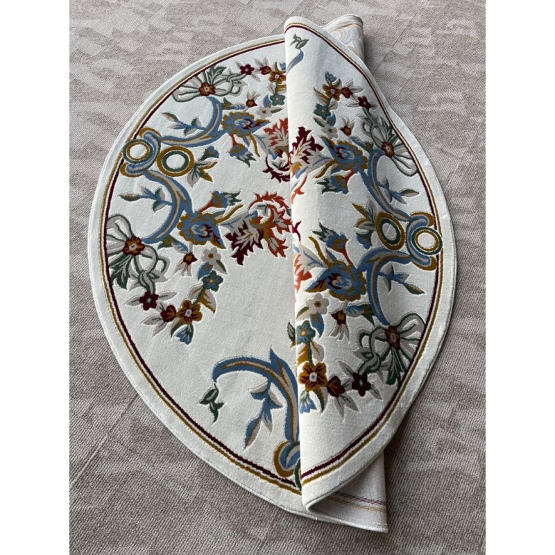 Turkish Super German Carpet F498A cream Round Size 200*200