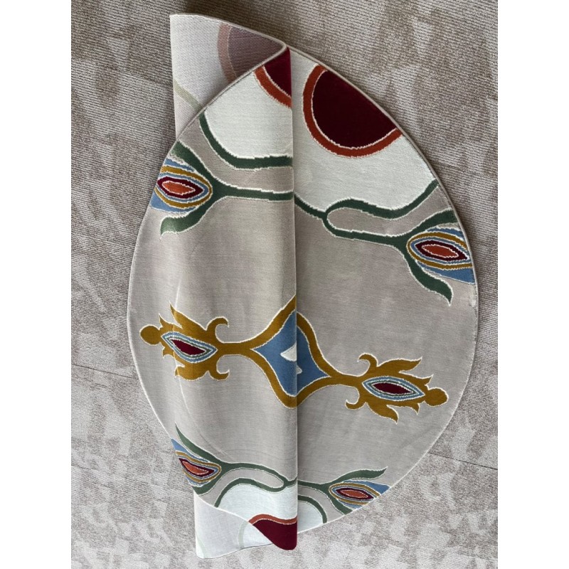 Turkish SUPER STAR Carpet F500A Beige Round Size 150*150