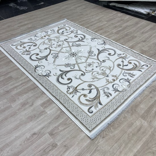 Taj Iranian Turkish Engraving Oriental Rug 36023A Cream Beige Size 250*350 Taj Iranian Turkish Engraving Oriental Rug 36023A Cream Beige Size 250*350
