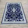 Taj Iranian Turkish Engraving Oriental Rug 36023A Navy 400x500