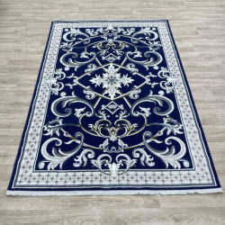 سجاد شرقي تاج نقش ايراني تركي 36023A كحلي مقاس 100*200