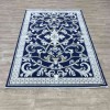 Taj Iranian Turkish Engraving Oriental Rug 36023A Navy 400x500