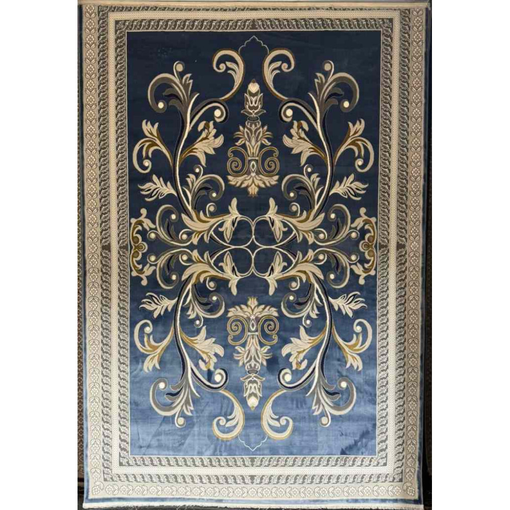 سجاد تركي تاج 8 38318A سماوي مقاس 50*80