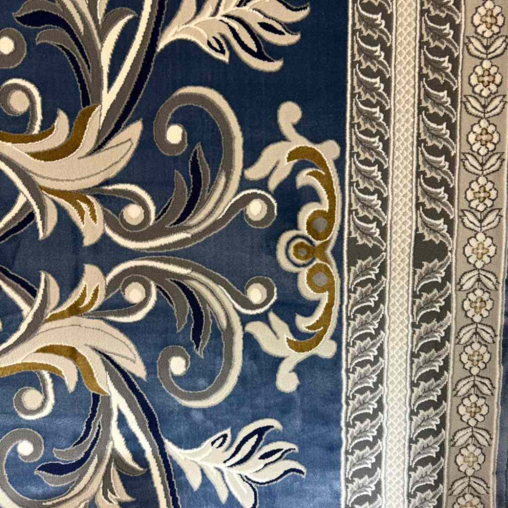 سجاد تركي تاج 8 38318A سماوي مقاس 50*80