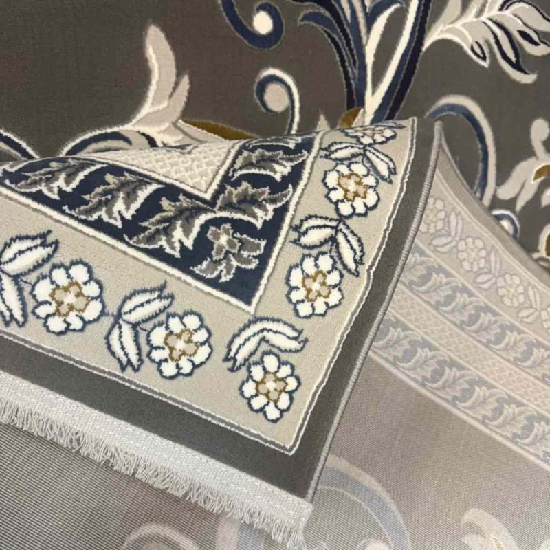 سجاد تركي تاج 8 38318A رصاصي مقاس 400*600